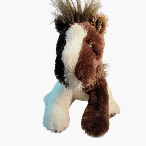 Aurora Plush Horse Stuffed Toy 13 Brown White Soft Fluffy Cuddly Animal - Picture 3 of 10